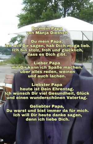 Vorschau Bildgedicht: Du mein Papa 