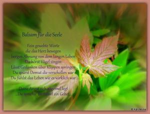Vorschau Bildgedicht: Balsam f&uuml;r die Seele