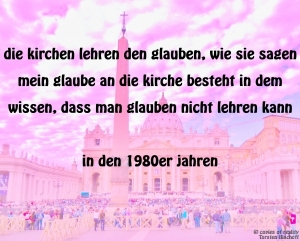 Vorschau Bildgedicht: "Glaubenslehre"