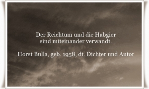 Vorschau Bildgedicht: Der Reichtum und die Habgier