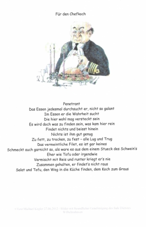 Vorschau Bildgedicht: Der Captain - Die Kueche