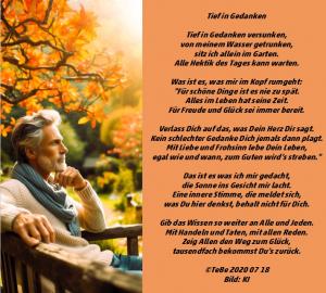 Vorschau Bildgedicht: Tief in Gedanken