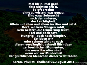 Vorschau Bildgedicht: Das Leben könnte so schön sein - Sehnsucht