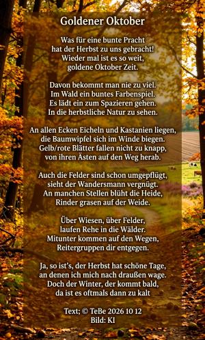 Vorschau Bildgedicht: Goldener Oktober