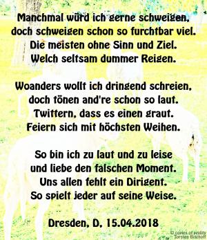Vorschau Bildgedicht: Lautes Schweigen