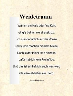 Vorschau Bildgedicht: Weidetraum