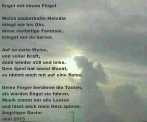 Vorschau Bildgedicht: Engel mit einem Flügel