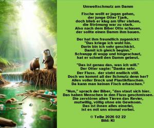 Vorschau Bildgedicht: Umweltschmutz am Damm