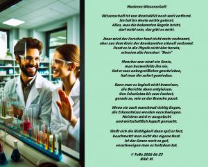 Vorschau Bildgedicht: Moderne Wissenschaft