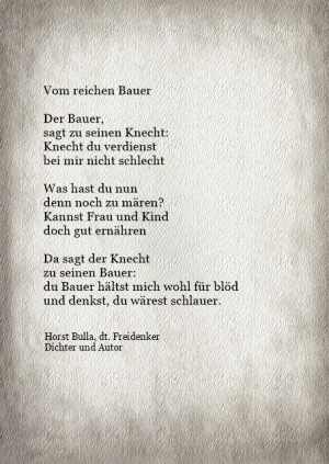 Vorschau Bildgedicht: Vom reichen Bauer