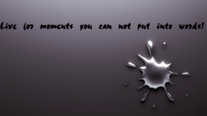Vorschau Bildgedicht: Live For Moments...